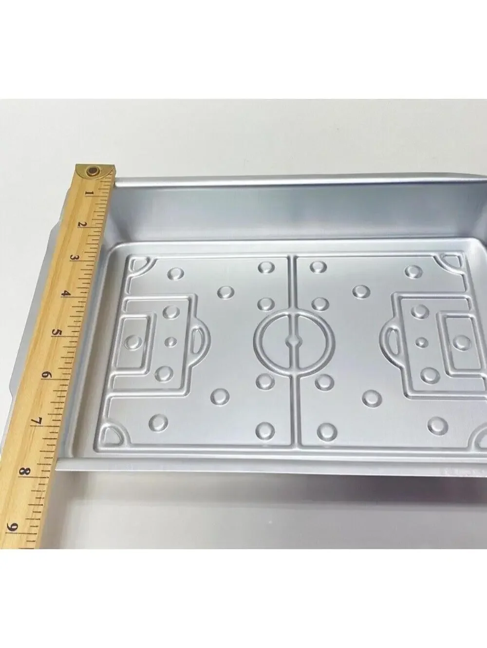 Rectangular Soccer Football Field Cake Pan Baking Mold Brand New As-Is Toy Bake